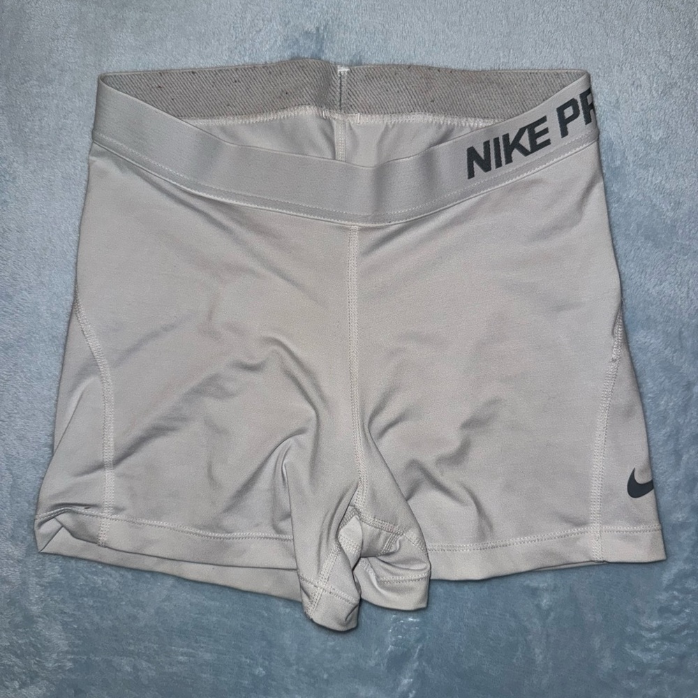 Nike Pro Women's white shorts